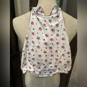 Kissy Kissy Patriotic Star Print Halter Bubble